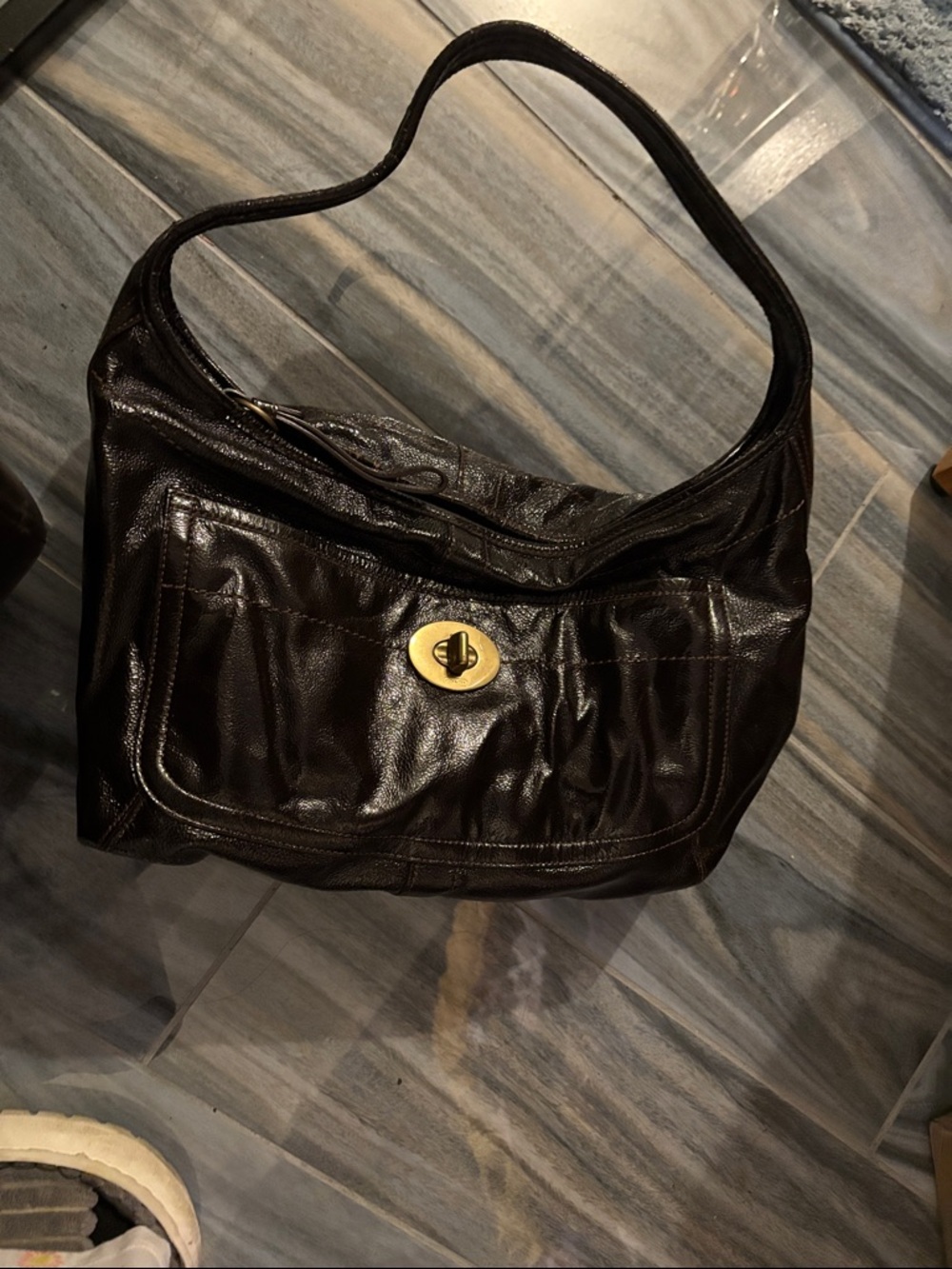 Coach Black Leather Hobo Bag - Picture 2 of 14